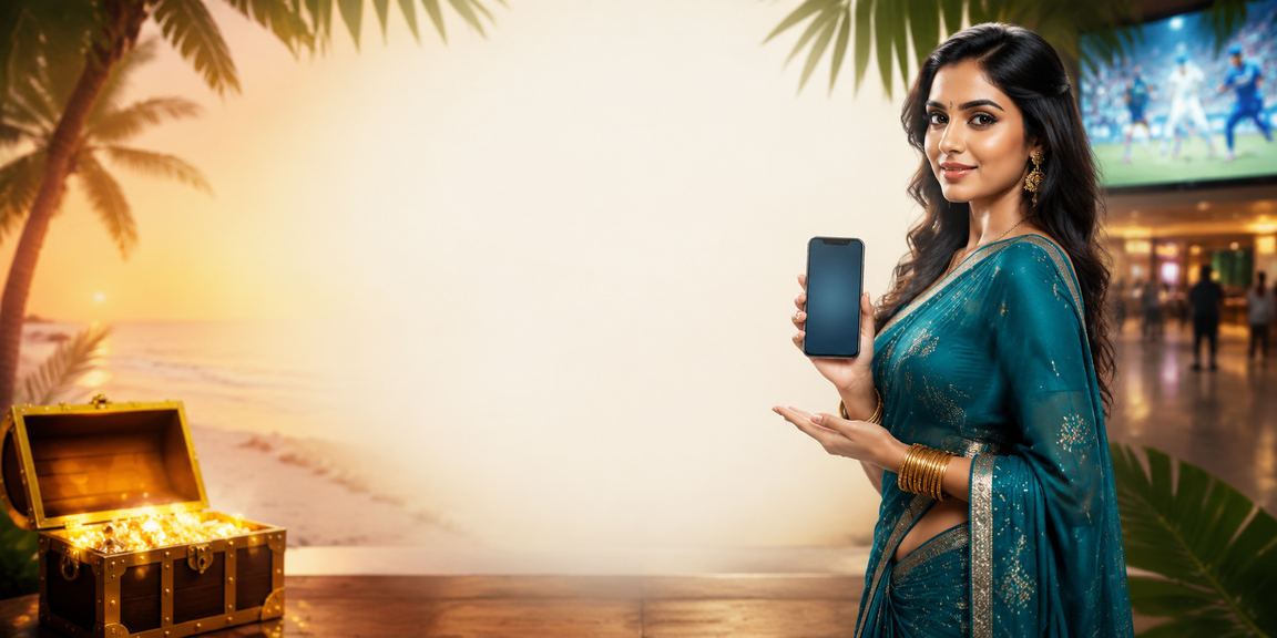 Indian player enjoying cricket betting on mobile